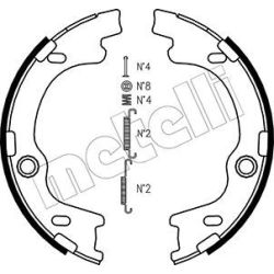 Stabdžių trinkelių komplektas, stovėjimo stabdis METELLI 53-0185K