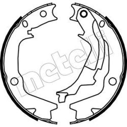 Stabdžių trinkelių komplektas, stovėjimo stabdis METELLI 53-0186