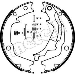 Stabdžių trinkelių komplektas, stovėjimo stabdis METELLI 53-0186K