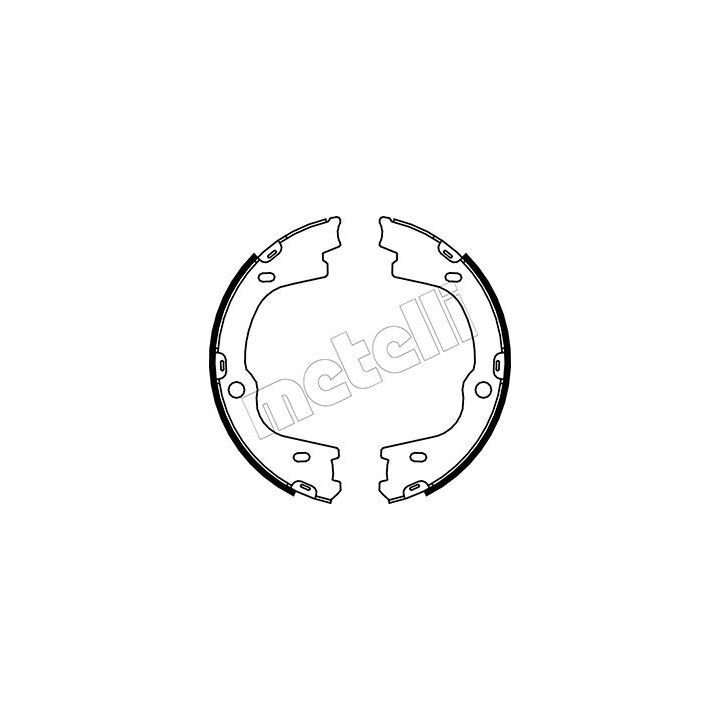 Stabdžių trinkelių komplektas, stovėjimo stabdis METELLI 53-0188