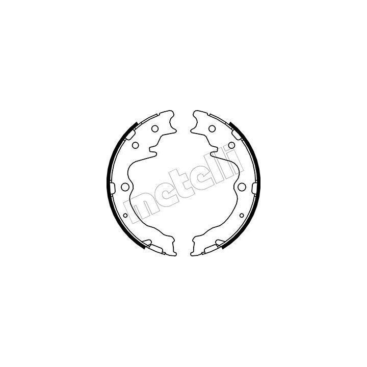 Stabdžių trinkelių komplektas, stovėjimo stabdis METELLI 53-0228