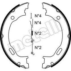 Stabdžių trinkelių komplektas, stovėjimo stabdis METELLI 53-0242K