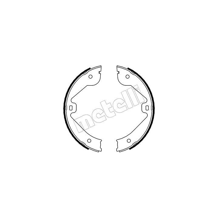 Stabdžių trinkelių komplektas, stovėjimo stabdis METELLI 53-0244