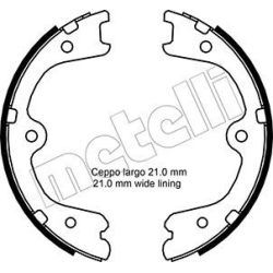 Stabdžių trinkelių komplektas, stovėjimo stabdis METELLI 53-0297