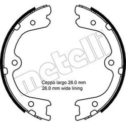Stabdžių trinkelių komplektas, stovėjimo stabdis METELLI 53-0298