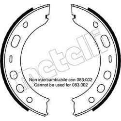 Stabdžių trinkelių komplektas, stovėjimo stabdis METELLI 53-0336