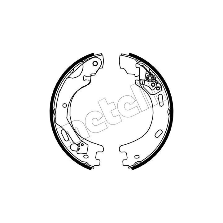 Stabdžių trinkelių komplektas, stovėjimo stabdis METELLI 53-0376