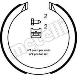 Stabdžių trinkelių komplektas, stovėjimo stabdis METELLI 53-0491K