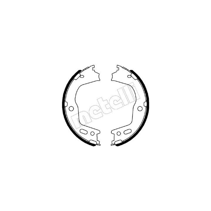 Stabdžių trinkelių komplektas, stovėjimo stabdis METELLI 53-0497