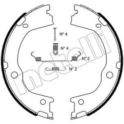 Stabdžių trinkelių komplektas, stovėjimo stabdis METELLI 53-0498K