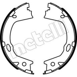 Stabdžių trinkelių komplektas, stovėjimo stabdis METELLI 53-0499
