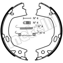 Stabdžių trinkelių komplektas, stovėjimo stabdis METELLI 53-0499K