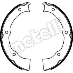 Stabdžių trinkelių komplektas, stovėjimo stabdis METELLI 53-0500