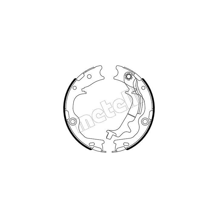 Stabdžių trinkelių komplektas, stovėjimo stabdis METELLI 53-0502