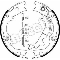 Stabdžių trinkelių komplektas, stovėjimo stabdis METELLI 53-0502K