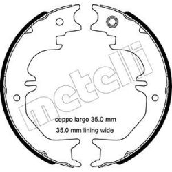 Stabdžių trinkelių komplektas, stovėjimo stabdis METELLI 53-0524