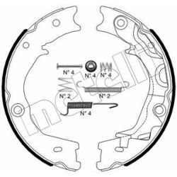 Stabdžių trinkelių komplektas, stovėjimo stabdis METELLI 53-0586K
