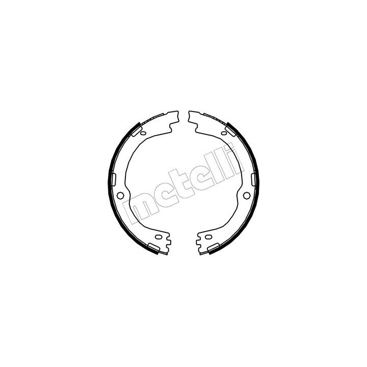 Stabdžių trinkelių komplektas, stovėjimo stabdis METELLI 53-0682