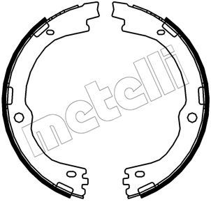 Stabdžių trinkelių komplektas, stovėjimo stabdis METELLI 53-0682