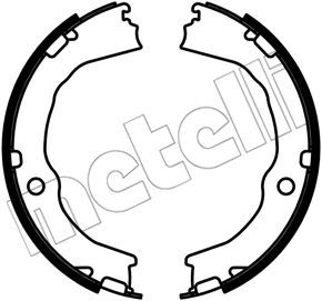 Stabdžių trinkelių komplektas, stovėjimo stabdis METELLI 53-0685