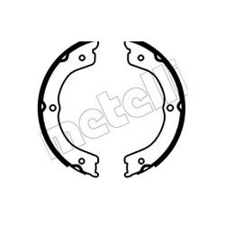 Stabdžių trinkelių komplektas, stovėjimo stabdis METELLI 53-0690