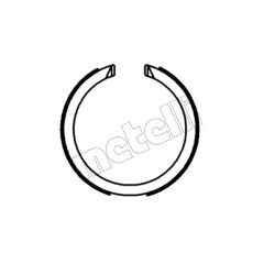 Stabdžių trinkelių komplektas, stovėjimo stabdis METELLI 53-0712