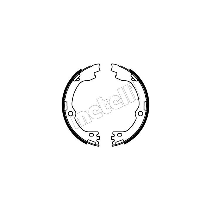 Stabdžių trinkelių komplektas, stovėjimo stabdis METELLI 53-0738