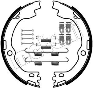 Stabdžių trinkelių komplektas, stovėjimo stabdis METELLI 53-0738K