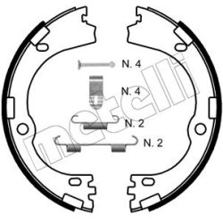 Stabdžių trinkelių komplektas, stovėjimo stabdis METELLI 53-0752K