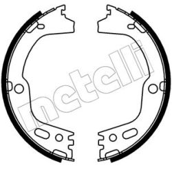 Stabdžių trinkelių komplektas, stovėjimo stabdis METELLI 53-0756