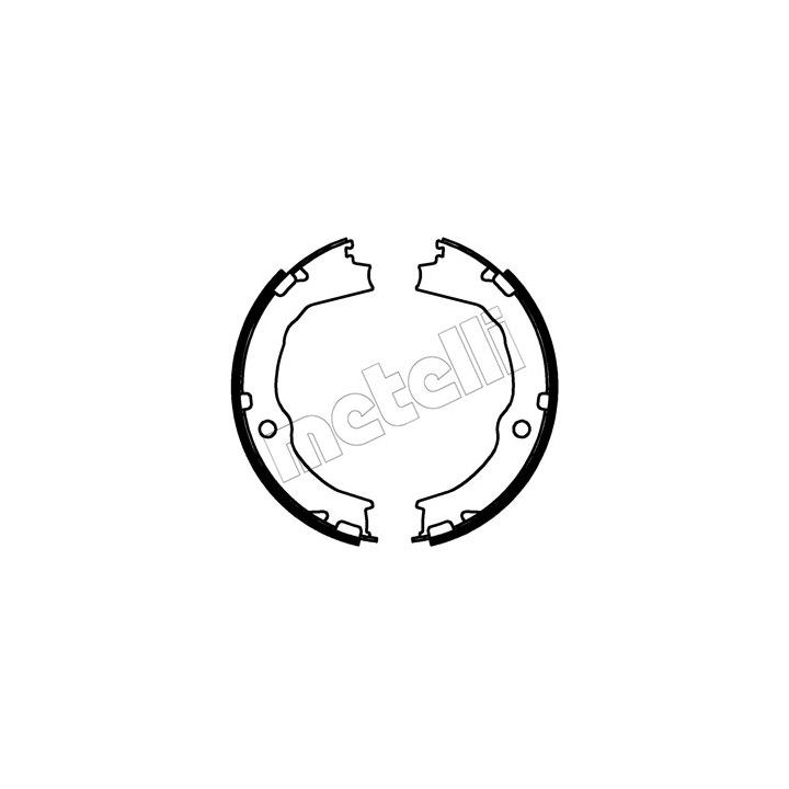 Stabdžių trinkelių komplektas, stovėjimo stabdis METELLI 53-0767