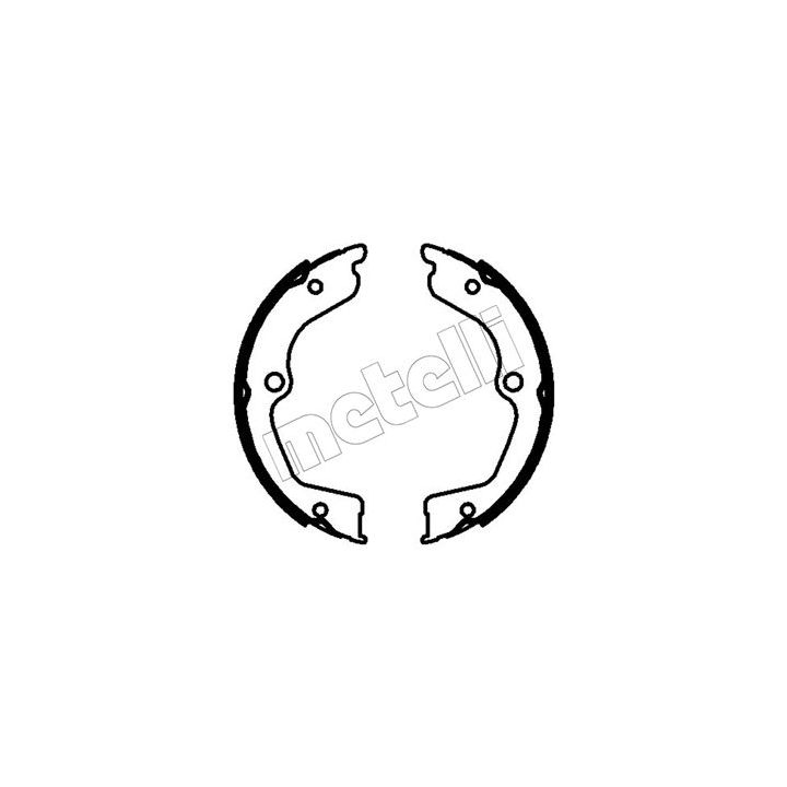 Stabdžių trinkelių komplektas, stovėjimo stabdis METELLI 53-0769