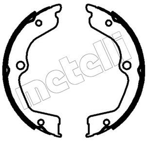 Stabdžių trinkelių komplektas, stovėjimo stabdis METELLI 53-0769