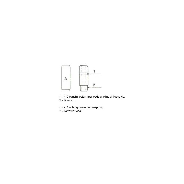 Vožtuvų kreiptuvai METELLI 01-1388