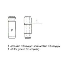 Vožtuvų kreiptuvai METELLI 01-2143