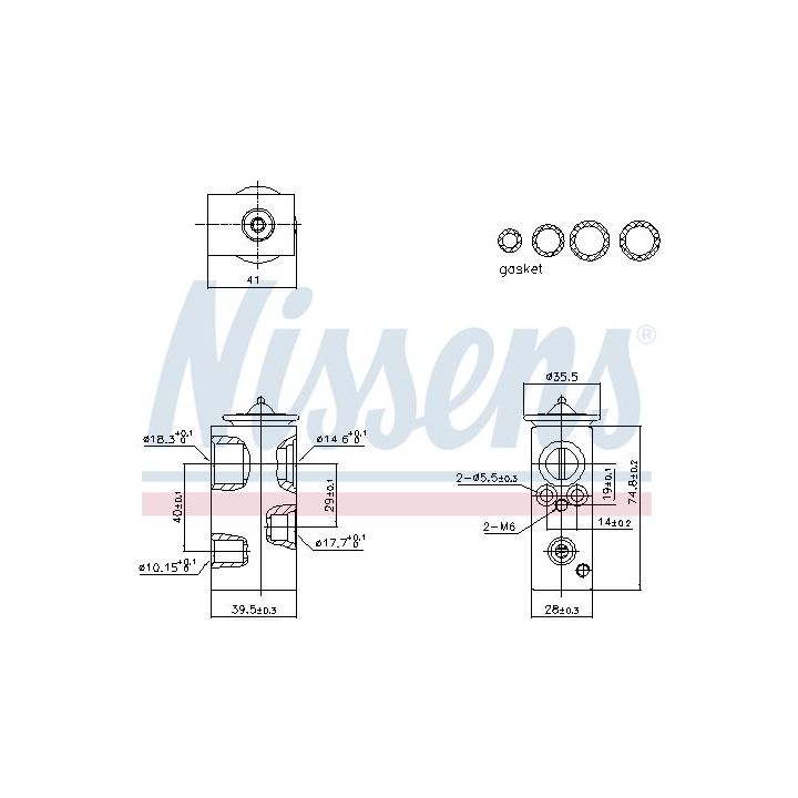 Išsiplėtimo vožtuvas, oro kondicionavimas NISSENS 999450