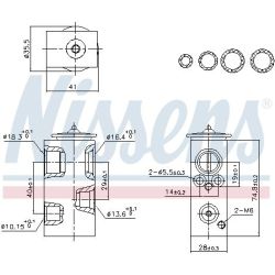 Išsiplėtimo vožtuvas, oro kondicionavimas NISSENS 999457