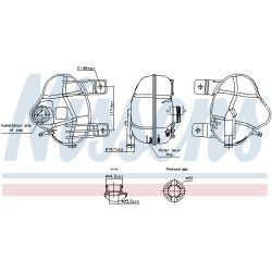 Išsiplėtimo bakelis, aušinimo skystis NISSENS 996250