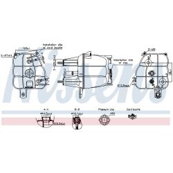 Išsiplėtimo bakelis, aušinimo skystis NISSENS 996307