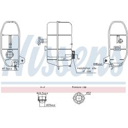 Išsiplėtimo bakelis, aušinimo skystis NISSENS 996332