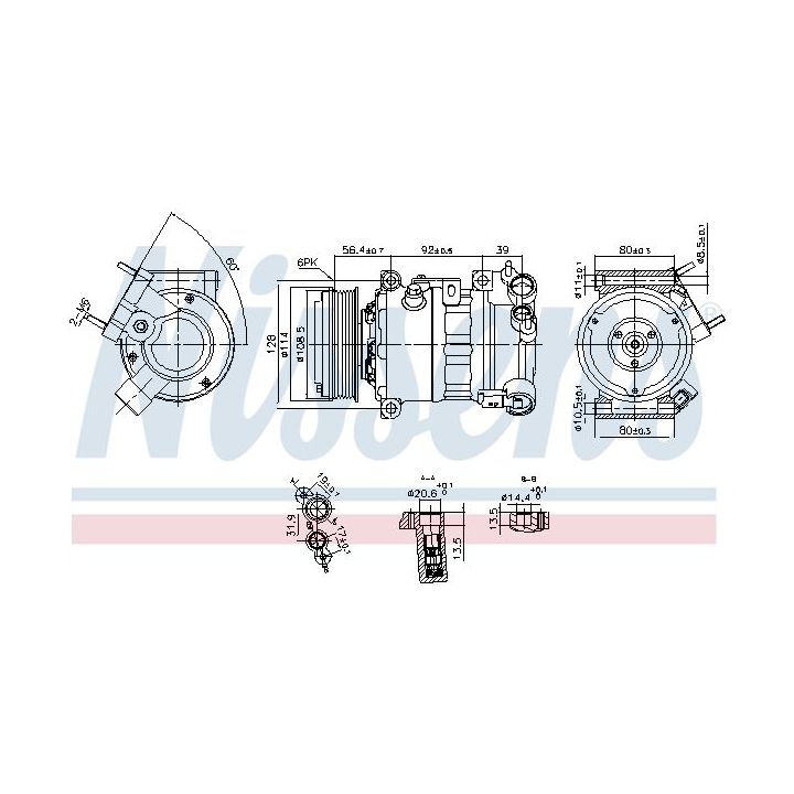 Kompresorius, oro kondicionierius NISSENS 890599