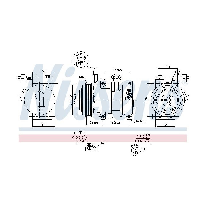 Kompresorius, oro kondicionierius NISSENS 890683