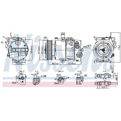 Kompresorius, oro kondicionierius NISSENS 890751