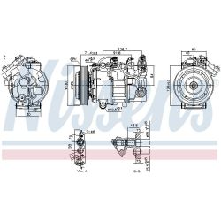 Kompresorius, oro kondicionierius NISSENS 890763