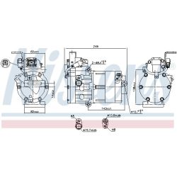 Kompresorius, oro kondicionierius NISSENS 890770