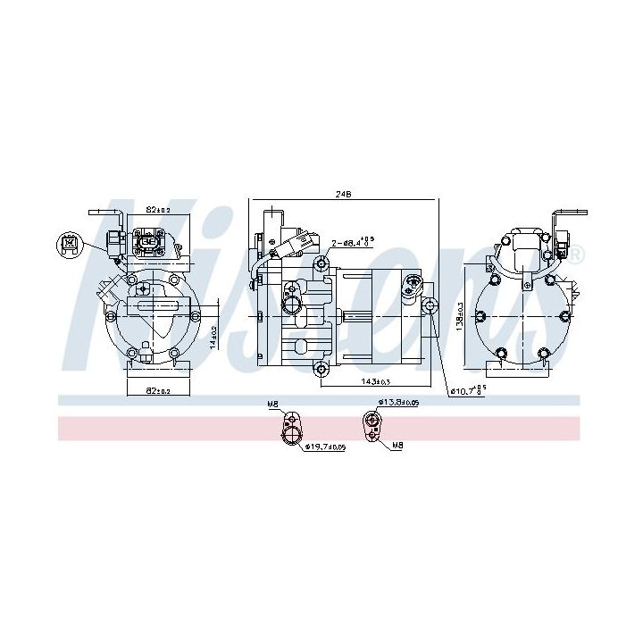 Kompresorius, oro kondicionierius NISSENS 890770