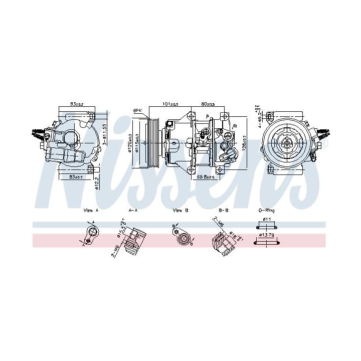 Kompresorius, oro kondicionierius NISSENS 890898