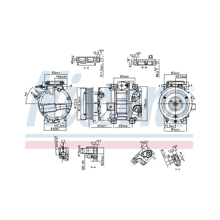 Kompresorius, oro kondicionierius NISSENS 890917