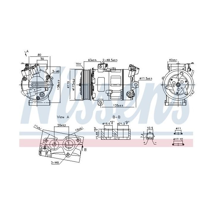 Kompresorius, oro kondicionierius NISSENS 890947