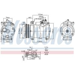 Kompresorius, oro kondicionierius NISSENS 891005
